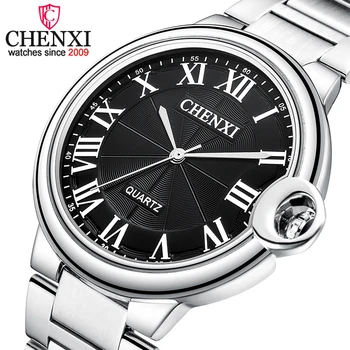 Мужские часы модного бренда CHENXI, водонепроницаемые кварцевые спортивные часы из нержавеющей стали, мужские аналоговые наручные часы топового люксового бренда