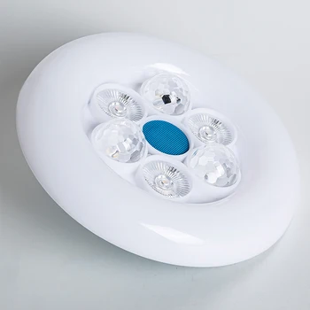 Музыкальная лампа RGB с дистанционным управлением Мощностью 60 Вт, меняющая цвет, Bluetooth-совместимый динамик для спальни, гостиной, прихожей, ванной комнаты, кухни