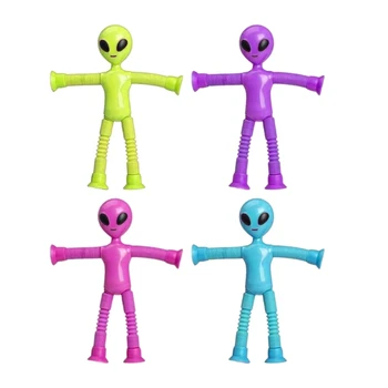 Мультяшная телескопическая игрушка-инопланетянин, головоломка, игрушка на присоске, интерактивная игрушка для родителей и детей 9