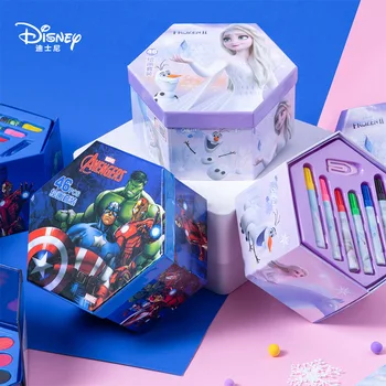Набор акварельных ручек Disney Водный мелок Цветной грифель Детская раскраска для рисования Моющаяся ручка для рисования Подарочная коробка 6