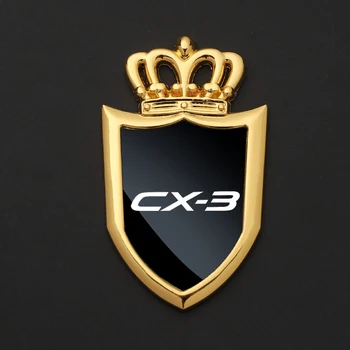 Наклейки на автомобильные значки, боковые стекла, металлические наклейки на кузов для mazda CX 3 С логотипом, автомобильные аксессуары 2
