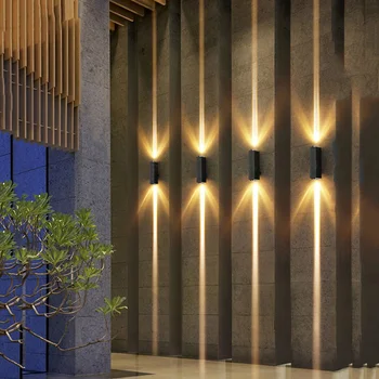 Наружные водонепроницаемые настенные светильники Мощностью 6 Вт, прожектор для мытья стен, настенное бра для декора веранды, сада, виллы, балкона на открытом воздухе 11