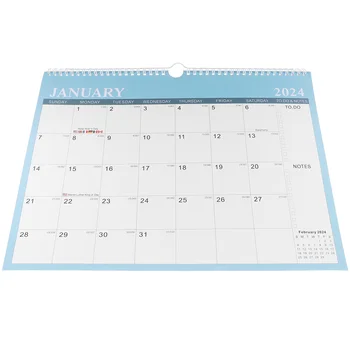 Настенный Календарь на 2024 Год, Ежемесячный Большой Офисный Обратный Отсчет, Прочный Праздничный Подвесной Рабочий Стол 12