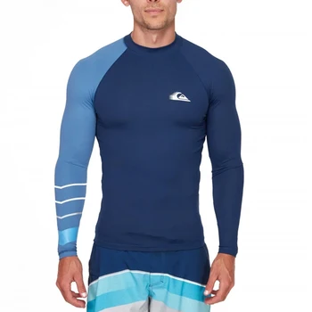 Новая мужская футболка для плавания, обтягивающий купальник для серфинга, Пляжные купальники с защитой от ультрафиолета, водолазный костюм из лайкры с длинным рукавом, рашгард 8