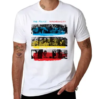 Новая футболка Synchronicity The Police, винтажная одежда, спортивные рубашки, быстросохнущая футболка, мужские футболки с длинным рукавом 3