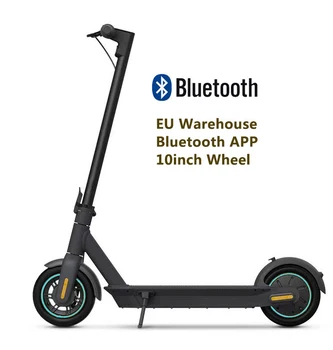Новое обновление Bluetooth, электрический скутер с 8,5-дюймовыми твердыми шинами, складной скутер мощностью 350 Вт 30 км /ч, электрический скутер с двойной тормозной системой для взрослых 13