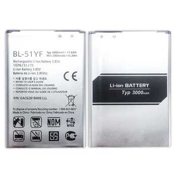 Новый аккумулятор для LG BL-51YF Аккумулятор для LG G4 H815 H818 H810 VS999 F500 3000 мАч 4