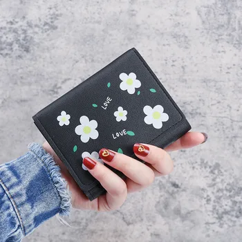 Новый кошелек с принтом, Женский короткий стиль, Японско-Корейская версия, кошелек Lady Zero, Маленький зажим для денег, держатель для карт 15