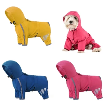 Одежда для собак, плащи для щенков, костюм для выгула собак малого и среднего размера, ветрозащитный дождевик, прямая доставка 1