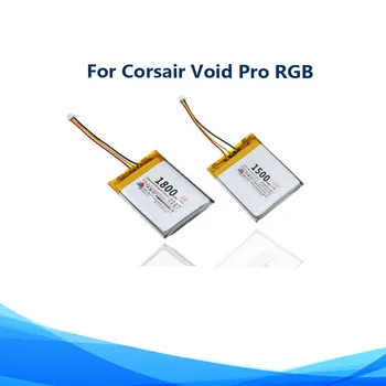 Оригинал заменяет аккумулятор емкостью 1500 мАч 1800 мАч для Corsair Void Pro RGB Virtuoso SE Headset Wireless Bluetooth Headphone Batterie 14