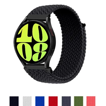 Плетеный Ремешок Для Samsung Galaxy Watch 5/6/4/Classic/46 мм/3/active 2/s3/s2 Эластичный браслет Solo Huawei watch GT/2/2e/pro band