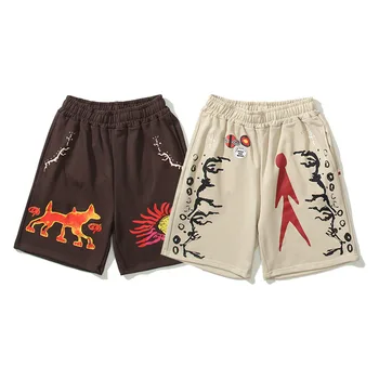 Повседневные шорты в стиле хип-хоп Для мужчин и женщин ASTROWORLD cactus jack шорты для отдыха Harajuku Спортивные шорты 5 5