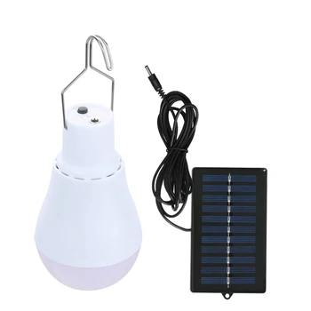 Портативная светодиодная лампа на солнечной энергии 110LM Энергосберегающий светильник для кемпинга на открытом воздухе, пеших прогулок, рыбалки, аварийного освещения палатки 7
