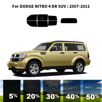 Предварительно Обработанная нанокерамика car UV Window Tint Kit Автомобильная Оконная Пленка Для Внедорожника DODGE NITRO 4 DR 2007-2011 10