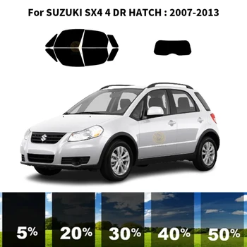 Предварительно обработанная нанокерамика, комплект для УФ-тонировки автомобильных окон, Автомобильная пленка для окон SUZUKI SX4 4 DR HATCH 2007-2013 2