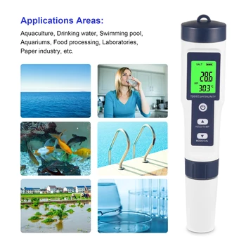 Прочный и гибкий тестер ОВП воды для бассейна и аквариума - автоматический мониторинг в режиме реального времени, экономичный для аквариума 12