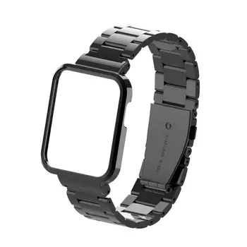 Ремешок для часов 2в1 для Mi Watch Lite Redmi Watch 2 Lite Redmi Watch 3 Активный металлический защитный чехол браслет Mi Watch Lite 3