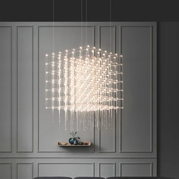Роскошная настраиваемая светодиодная люстра Для домашнего декора, освещение гостиной Nordic Hotel Villa В помещении, подвесные светильники Luster 12