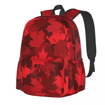 Рюкзак Red Leaf, женские рюкзаки из канадского клена, дышащие рюкзаки, повседневные школьные сумки из полиэстера, дизайнерский рюкзак для колледжа 6
