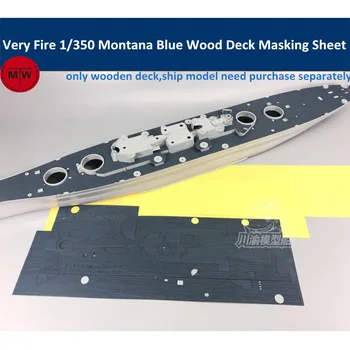 Синий деревянный маскировочный лист в масштабе 1/350 для корабля модели Very Fire Montana VF350913 CY350050B 6