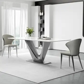 Скандинавская мебель для столовой, итальянский простой стол из каменной плиты, современный свет, Роскошная Простая высококачественная легкая Мелкая бытовая мебель