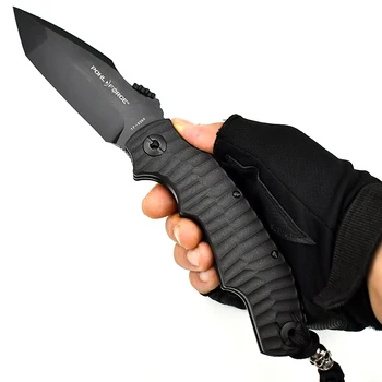Складной нож Pohl Force AUS-10 со стальным лезвием высокой твердости, тактический портативный карманный уличный нож для самообороны, охотничий нож 7