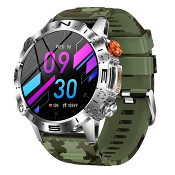 Смарт-часы K59 AMOLED с большим экраном, мужские наручные часы для занятий спортом на открытом воздухе, Bluetooth-вызов, Умные Часы, фитнес-браслет с длительным режимом ожидания 360 мАч 3