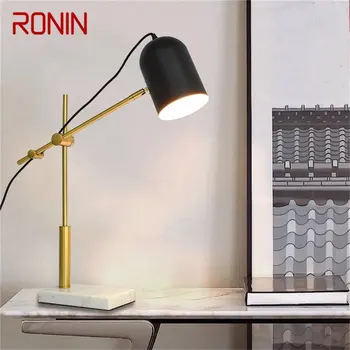 Современная настольная лампа RONIN, Креативное украшение, Светодиодный Светильник для дома, гостиной, кабинета, Прикроватный светильник 15