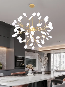 Современная светодиодная люстра firefly, стильный декор в виде дерева для спальни, кухни, столовой, гостиной, украшение для дома 5