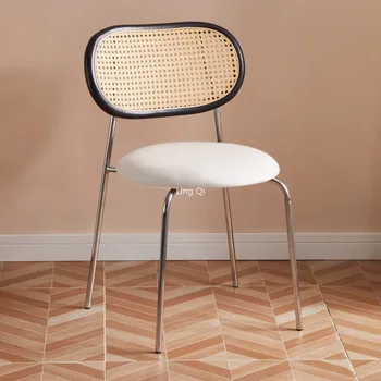Современные обеденные стулья в скандинавском стиле, Эргономичные кресла для макияжа, Одноместные минималистичные предметы интерьера для гостиной, принадлежности для салона красоты 12