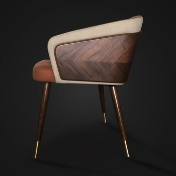 Современные роскошные обеденные стулья в скандинавском стиле с акцентом в кожаном дизайне салона, Зеленое бархатное деревянное кресло для бара, рыболовные троны, мебель Sillas CQ 9