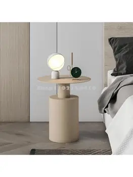 Современный Минималистичный Прикроватный столик в Скандинавском стиле, Круглый стол для спальни, Креативный Прикроватный столик, Легкий Роскошный Железный Прикроватный столик 6