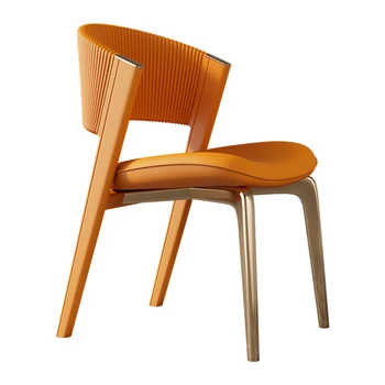 Современный обеденный стол, стулья, дизайнерский стул, Акцентные стулья, мебель для гостиной, ресторан Nordic для переговоров, обеденный стул в скандинавском стиле 12