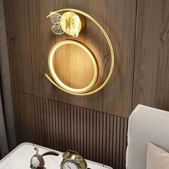 Современный светодиодный настенный светильник Прикроватная лампа для спальни Настенное украшение для гостиной Бра для всего дома Защита глаз Настенные светильники для дома