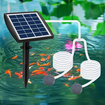 Солнечный кислородный насос для хранения энергии, встроенная литиевая батарея 3,7 В 2200 мАч, аквариум для рыбалки во дворе, Малошумный аэратор для рыбалки на открытом воздухе