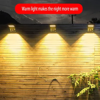 Солнечный свет Настенный индукционный интеллектуальное управление энергосберегающие настенные светильники ландшафтное освещение Сад Задний двор 5