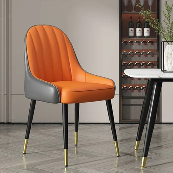 Стираемые Красивые Обеденные стулья Дизайнерский Кухонный салон Обеденные стулья для вечеринок Современная Роскошная кухонная мебель Cadeiras De Jantar 15
