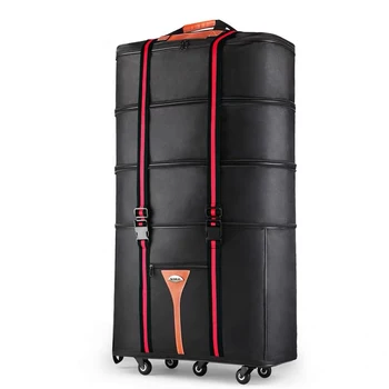 Сумка для багажа на колесиках из ткани Оксфорд большой емкости 32 36 дюймов, за границей для учебы и переезда, для перемещения, складная тележка, чемодан, дорожная сумка 10