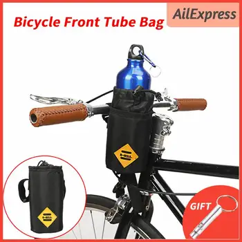 Сумка для велосипедного руля, сумка для хранения продуктов, закусок, упаковка для бутылки с водой, Велосипедная сумка для путешествий, водонепроницаемая сумка для поездок на работу, аксессуары 6