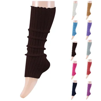 Теплые длинные носки Lolita для женщин, гетры, Вязаный чехол для ног, Белая грелка для рук, женские осенне-зимние носки крючком, манжеты для ботинок 9