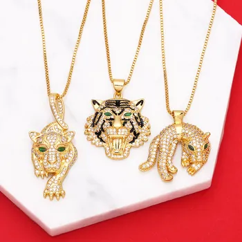 Трехмерная картина маслом V & YIDOU, ожерелье с тигром и подвеска с леопардом 14