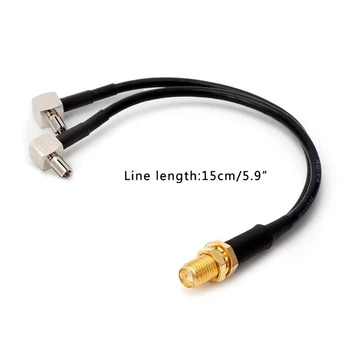 Удлинитель антенны SMA для подключения к разъему 2 X TS9, разветвитель кабеля Y-типа для антенны модема HUAWEI/ZTE 3G/4G