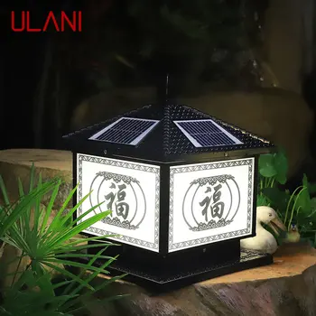 Уличная лампа ULANI Solar Post Lamp Винтажный Креативный Китайский Столб LED Водонепроницаемый IP65 для дома Виллы Сада Патио 13
