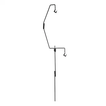 Фонарный столб диаметром 9 мм, Комбинированная световая опора, Подставка для кемпинга, Двухслойные крючки, Железный гвоздь, складной