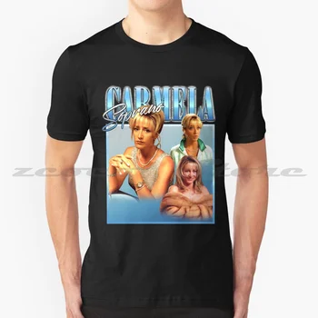 Футболка Carmela Soprano Classic из 100% хлопка, удобная высококачественная футболка Carmela Soprano Classics 4
