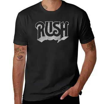 Футболка с логотипом New Rush Band, футболка с аниме, футболка с эстетической одеждой, короткие мужские футболки с графическим рисунком