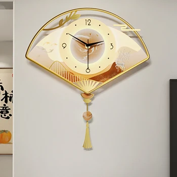 Цифровые роскошные винтажные настенные часы Современный Золотой интерьер, Стильные Необычные настенные часы Mechanic Reloj Pared Wall Decoration AB50WC