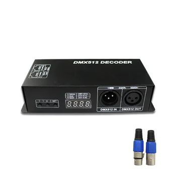 3CH/4CH DMX512 декодер RGB/RGBW Контроллер светодиодной Ленты DMX-PWM цифровой дисплей 3CH * 8A 4CH * 8A Световая Лента Диммер 7