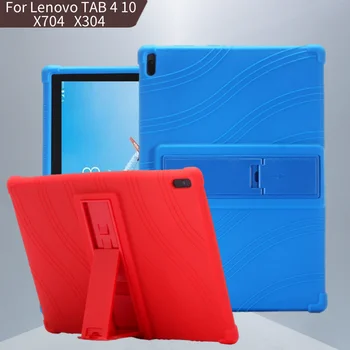 4 Утолщенных Силиконовых Чехла Cornors с Подставкой Для планшета Lenovo Tab 4 10 Plus 10,1 