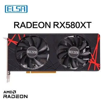ELSA AMD Radeon RX 580 8GB GDDR5 2048SP 256bit Черный графический процессор для настольных компьютерных игр и офисной видеокарты 2
